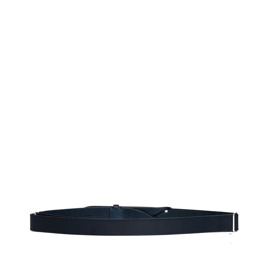 Orciani Blauwe Stierenleren Riem Blue Heren
