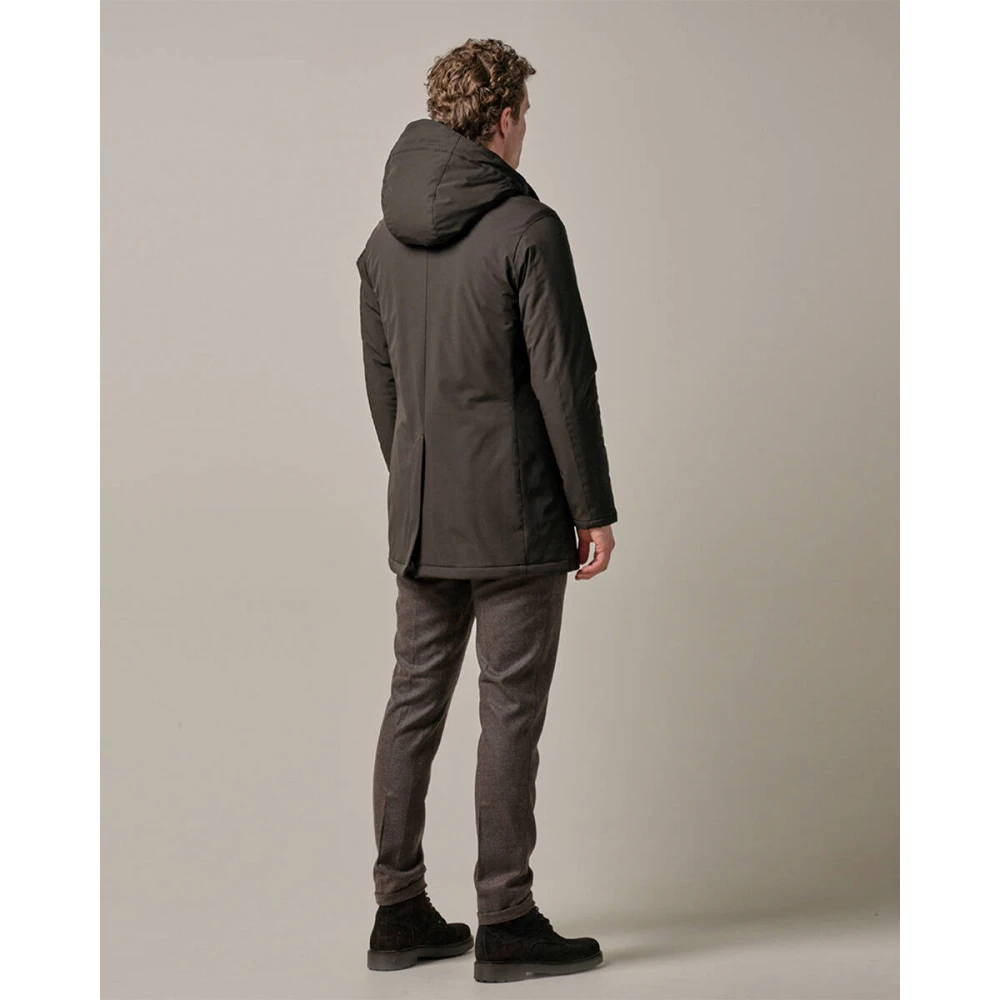 Profuomo Regenjas Lang Bruin Buitenkleding Brown Heren