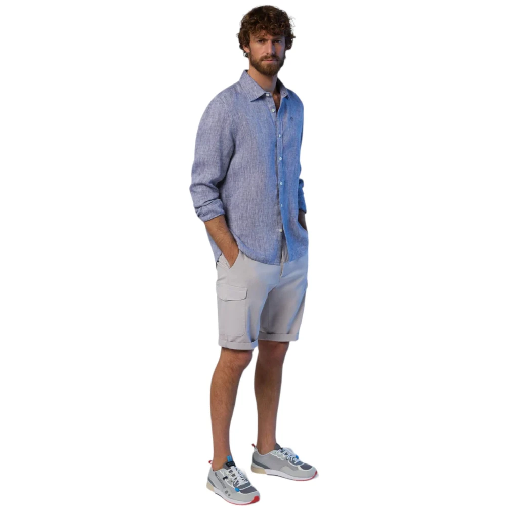 North Sails Lange mouwen overhemd Blue Heren