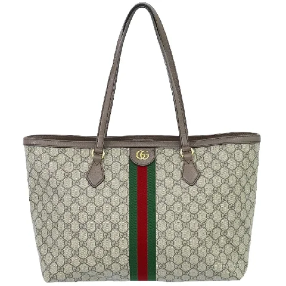 Gucci Vintage Pre-owned Fabric handbags Beige Dames