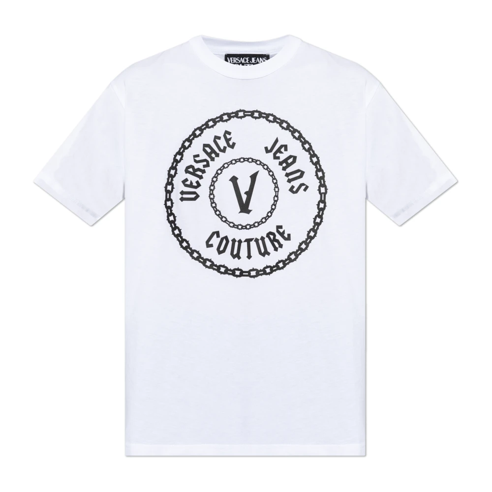 Versace Jeans Couture T-shirt med logotyp White, Herr