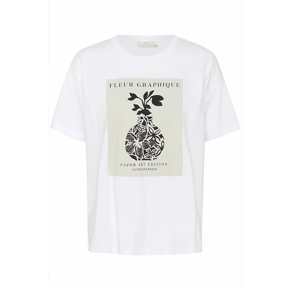 Kaffe - Tops > T-Shirts - White - Kaffe - Modalova