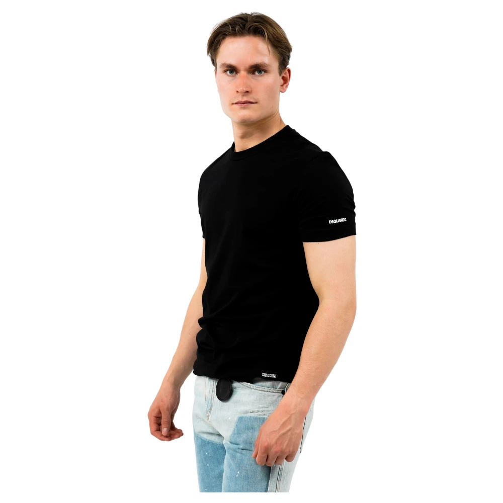 Dsquared2 Ronde Hals T-Shirt Black Heren