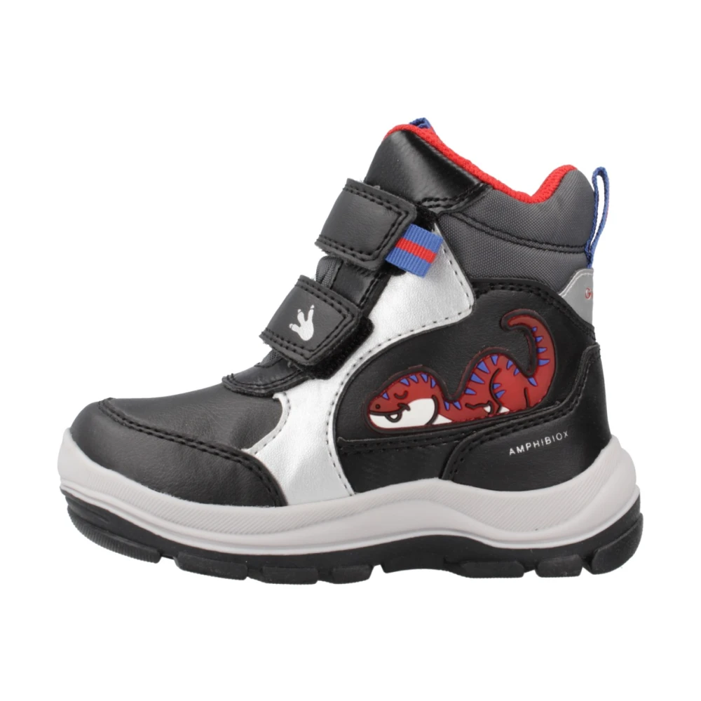 Geox Jongens Zwart Flanfil Boy Laarzen