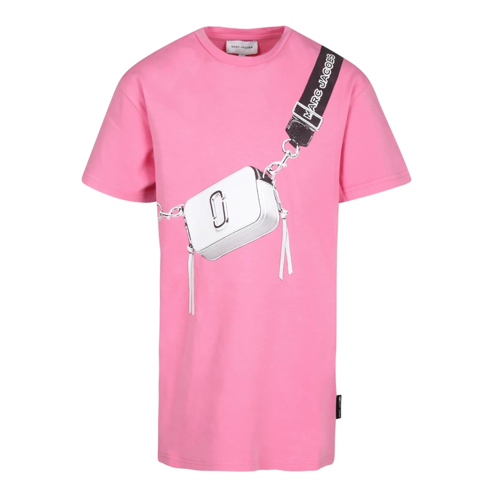 Marc Jacobs Rosa Bomull Jersey Klänning Print Pink, Flicka