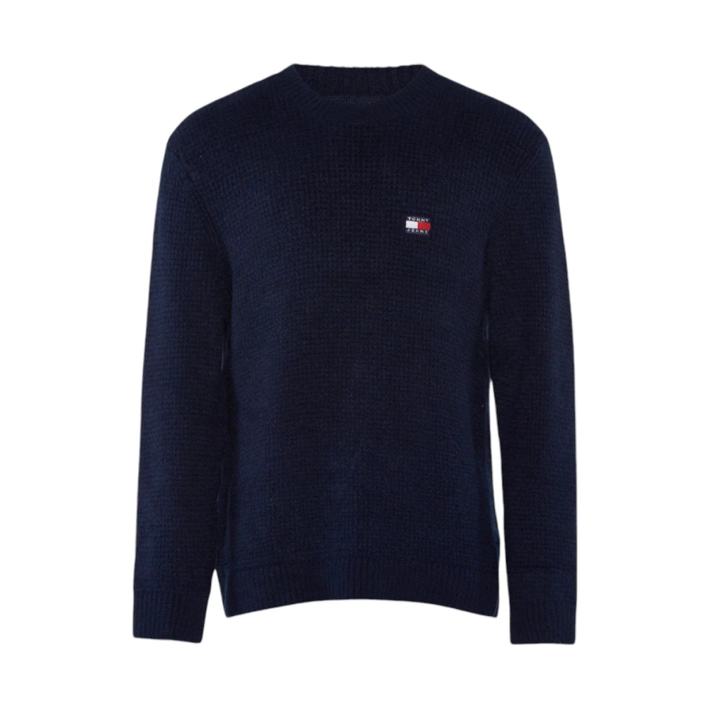Tommy Jeans Stijlvolle Gebreide Top Blue Heren
