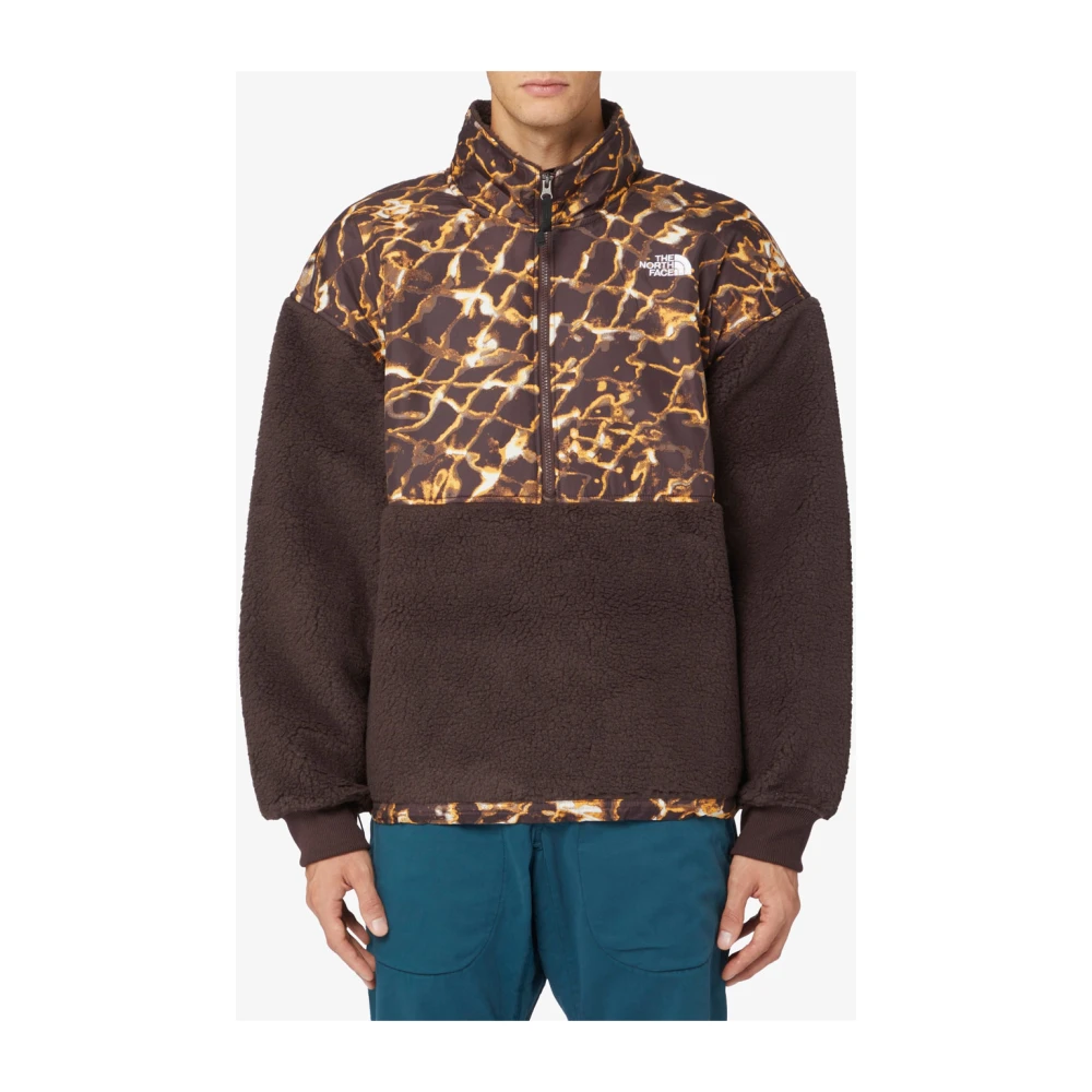 The North Face Bruin Winter Olympische Geodetische Print Fleece Brown Heren