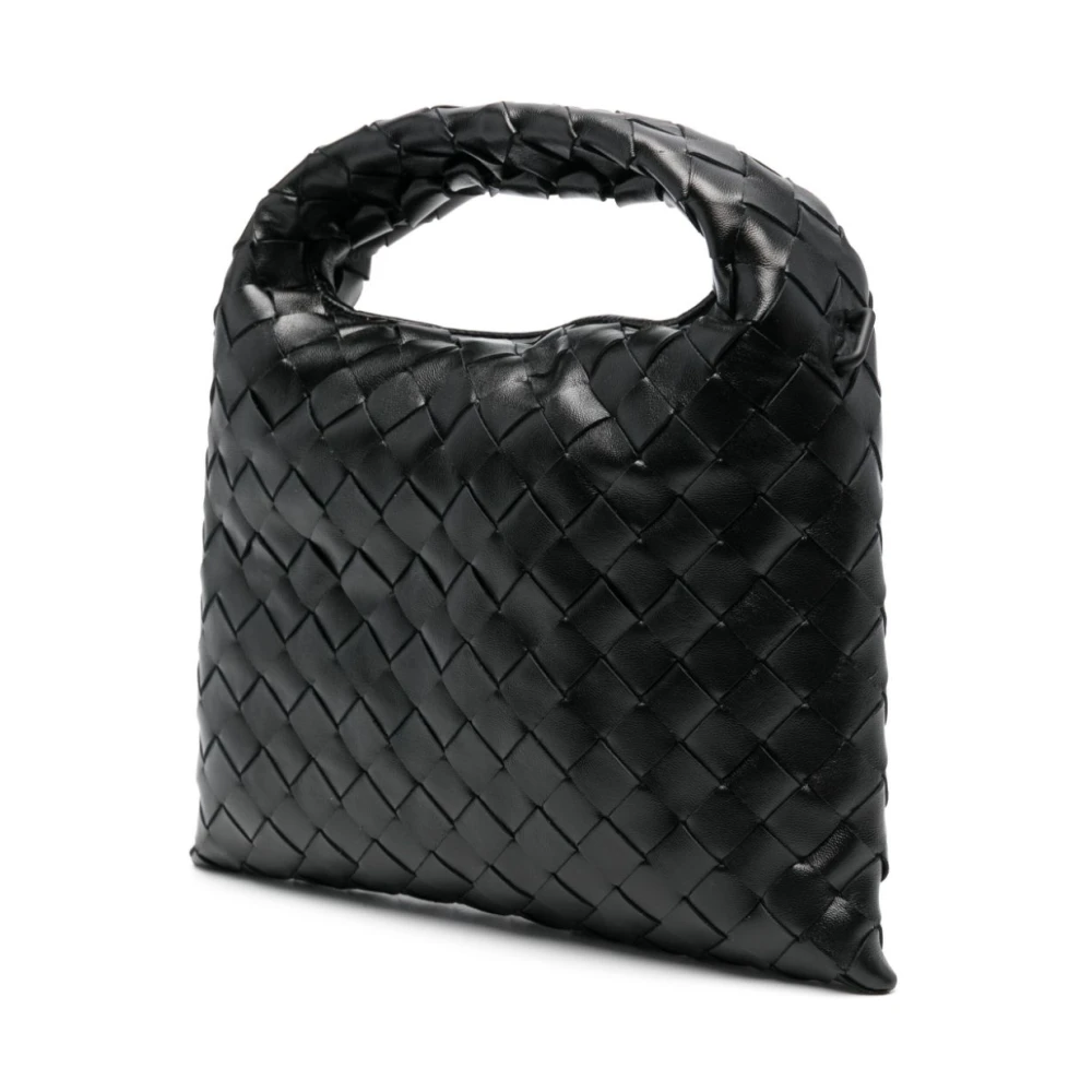 Bottega Veneta Elegante Venetiaanse Kalfleren Tassen Black Dames