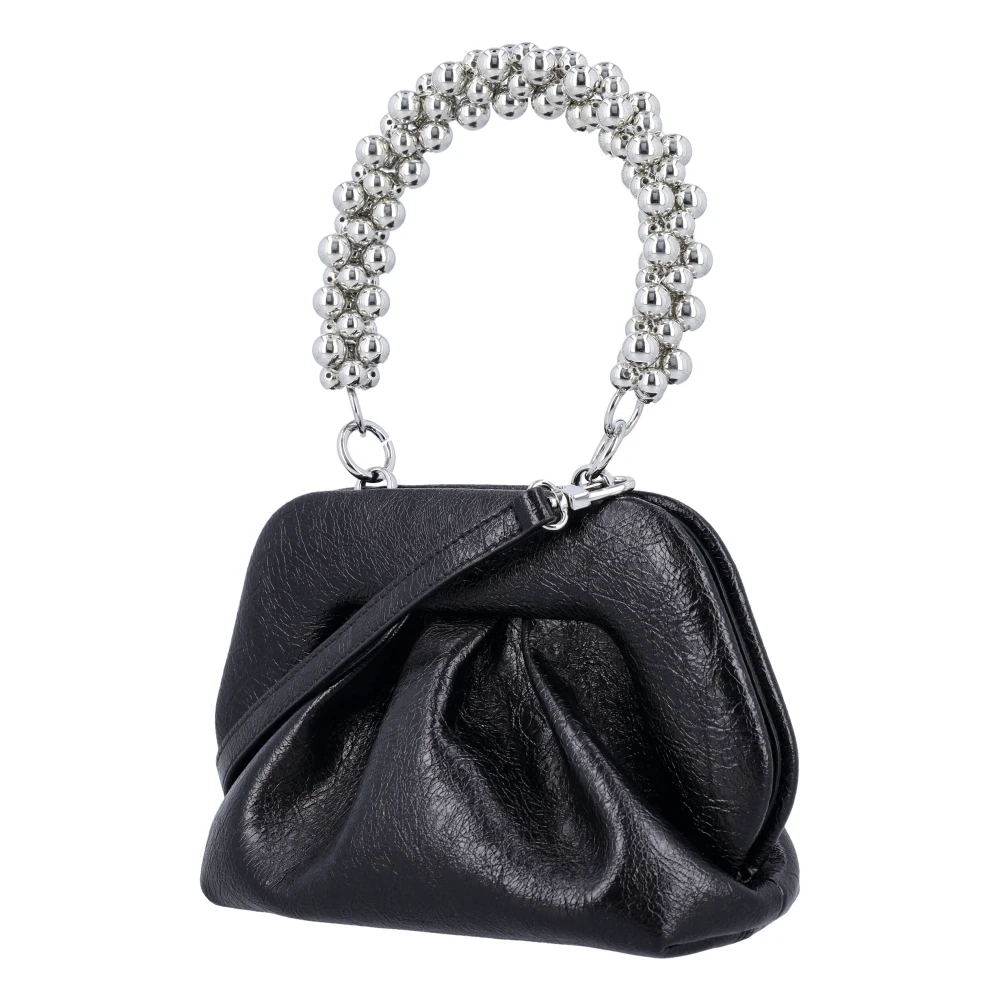 THEMOIRè Zwarte kralen handvat Clutch tas Black Dames