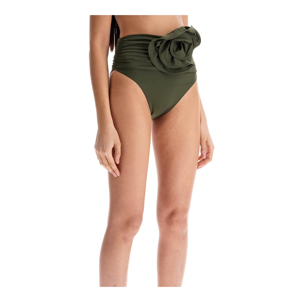 Magda Butrym Bloem Clip High-Waisted Bikini Broekje Green Dames