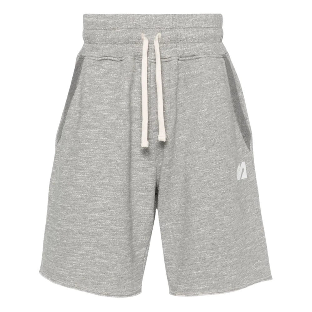 Autry Men's Gray Jersey Melange Cotton Shorts - Casual Shorts - S - Shorts