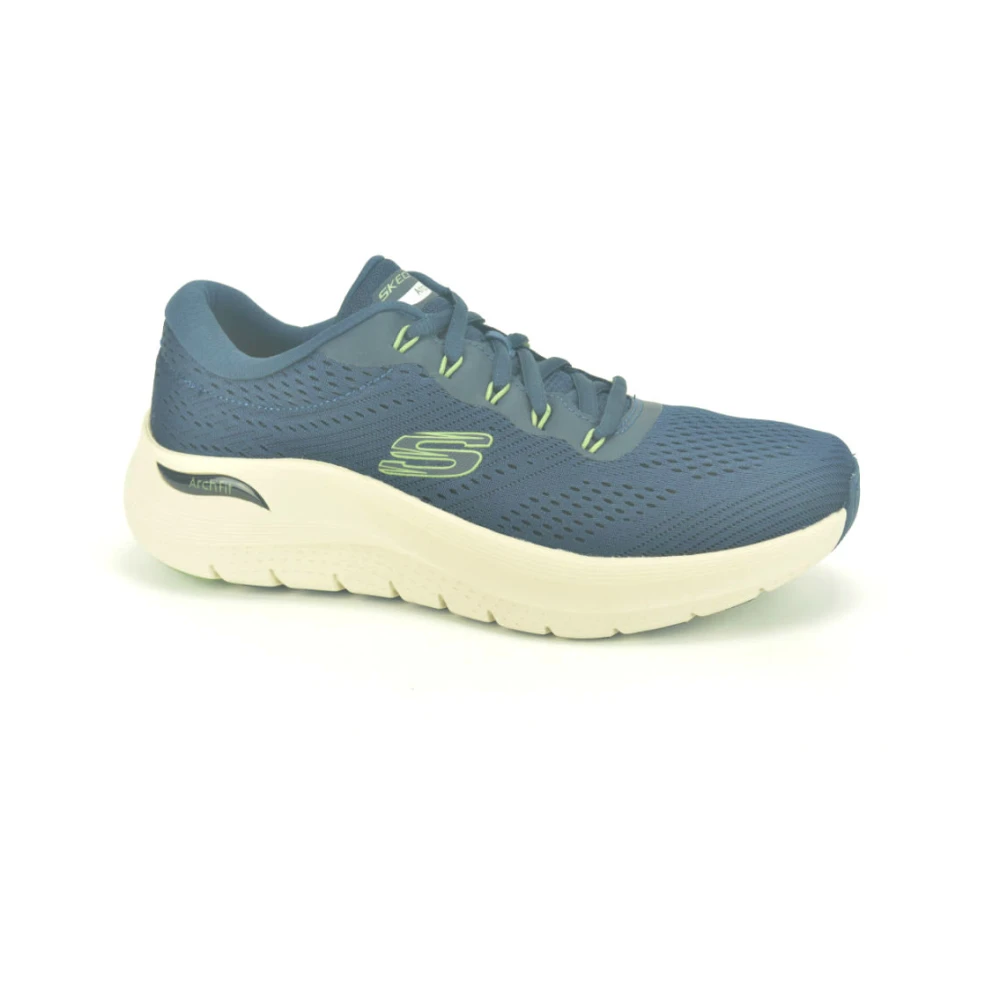 Skechers Lycra Runner Sneakers Heren Schoenen Blauw