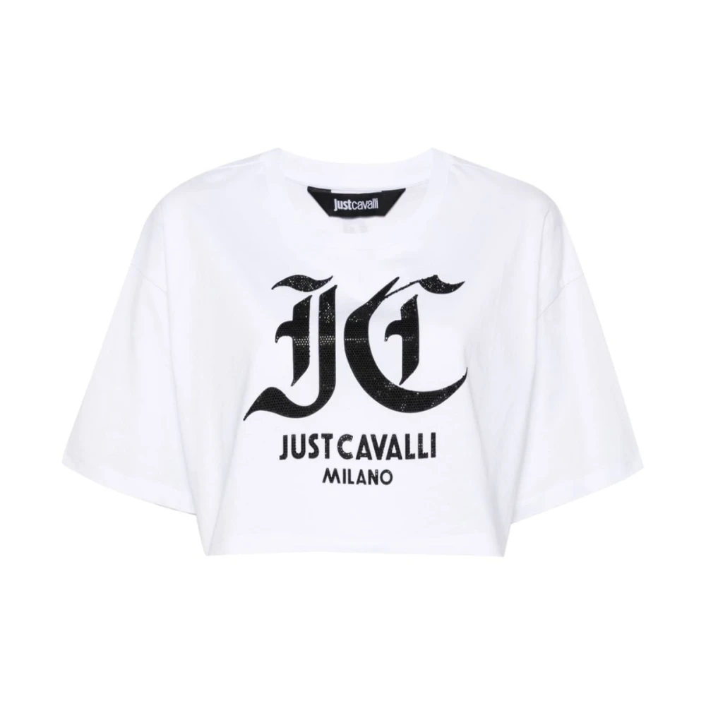 Just Cavalli Witte T-shirts & Polos voor vrouwen White Dames
