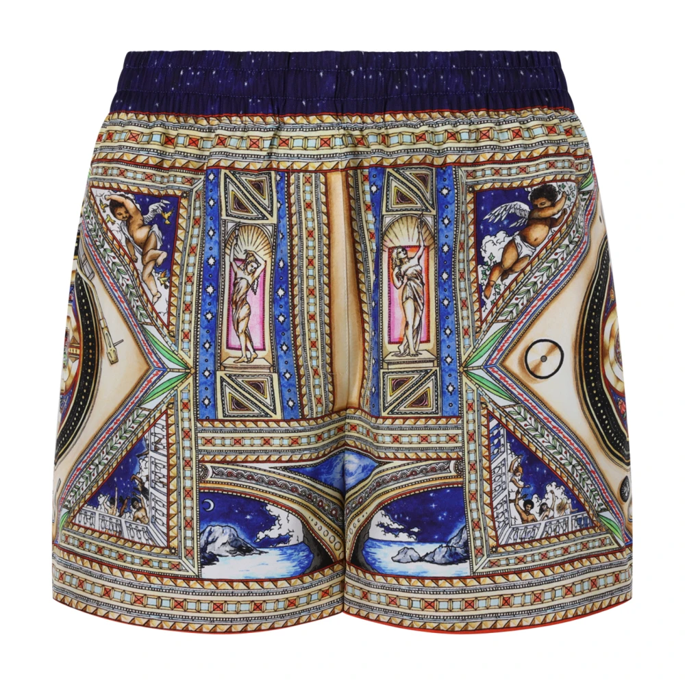 Casablanca Women's Multicolor Graphic-Print Shorts - Short Shorts - S - Shorts
