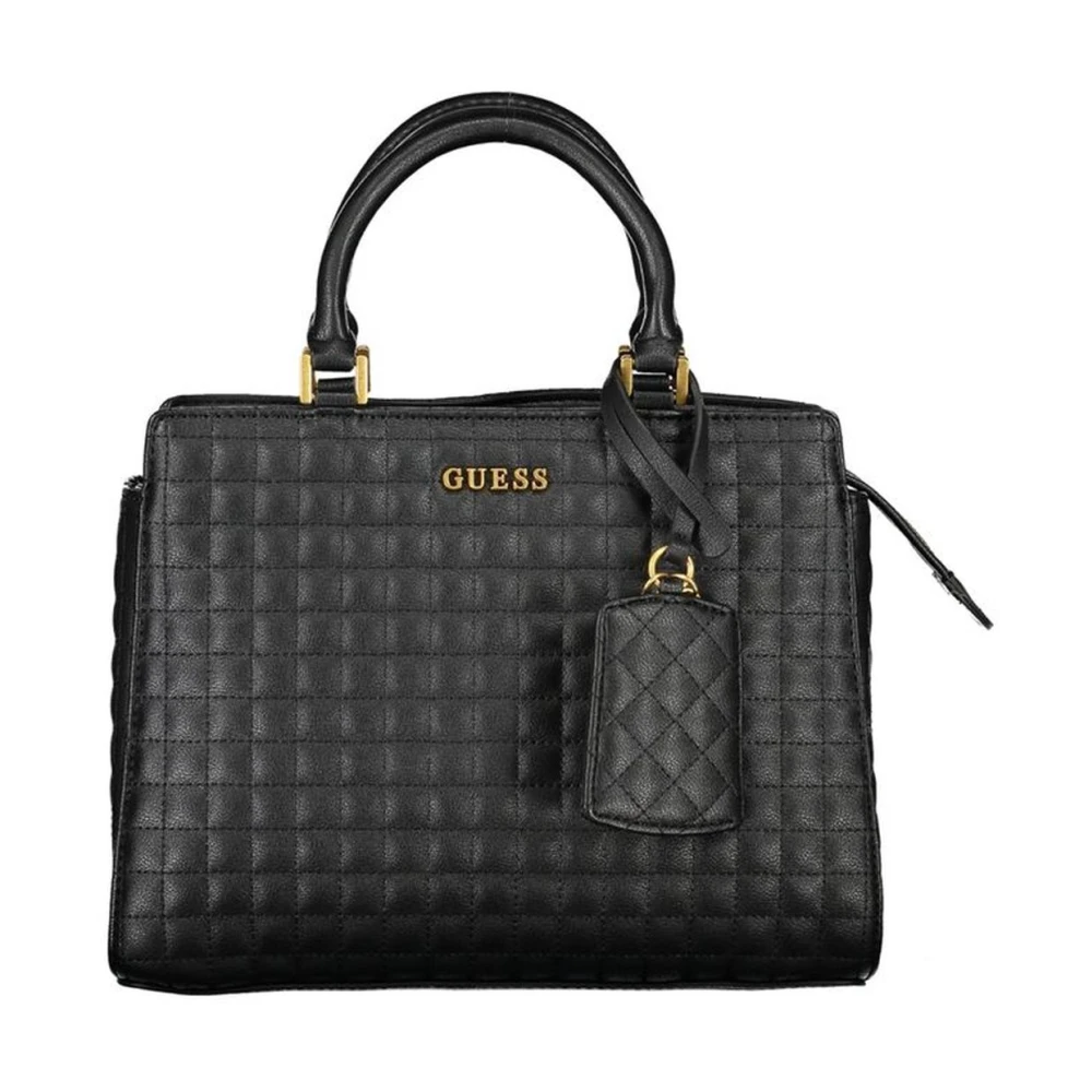 Guess Luxe Zwarte Handtas met Kettingriem Black Dames