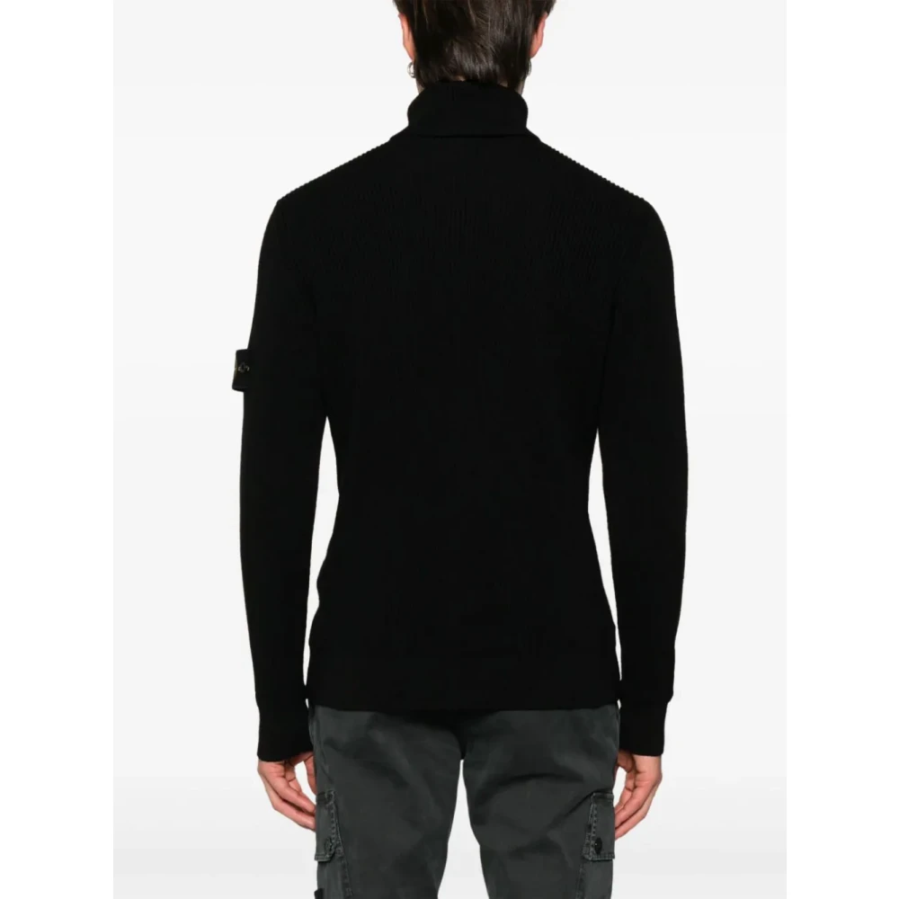 Stone Island Zwarte Sweaters voor Mannen Black Heren