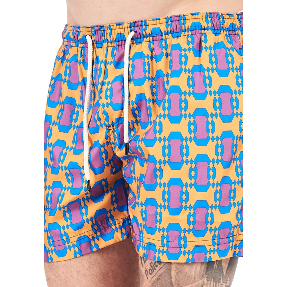 Peninsula Mediterrane Stijl Zwemkleding Oranje Multicolor Heren
