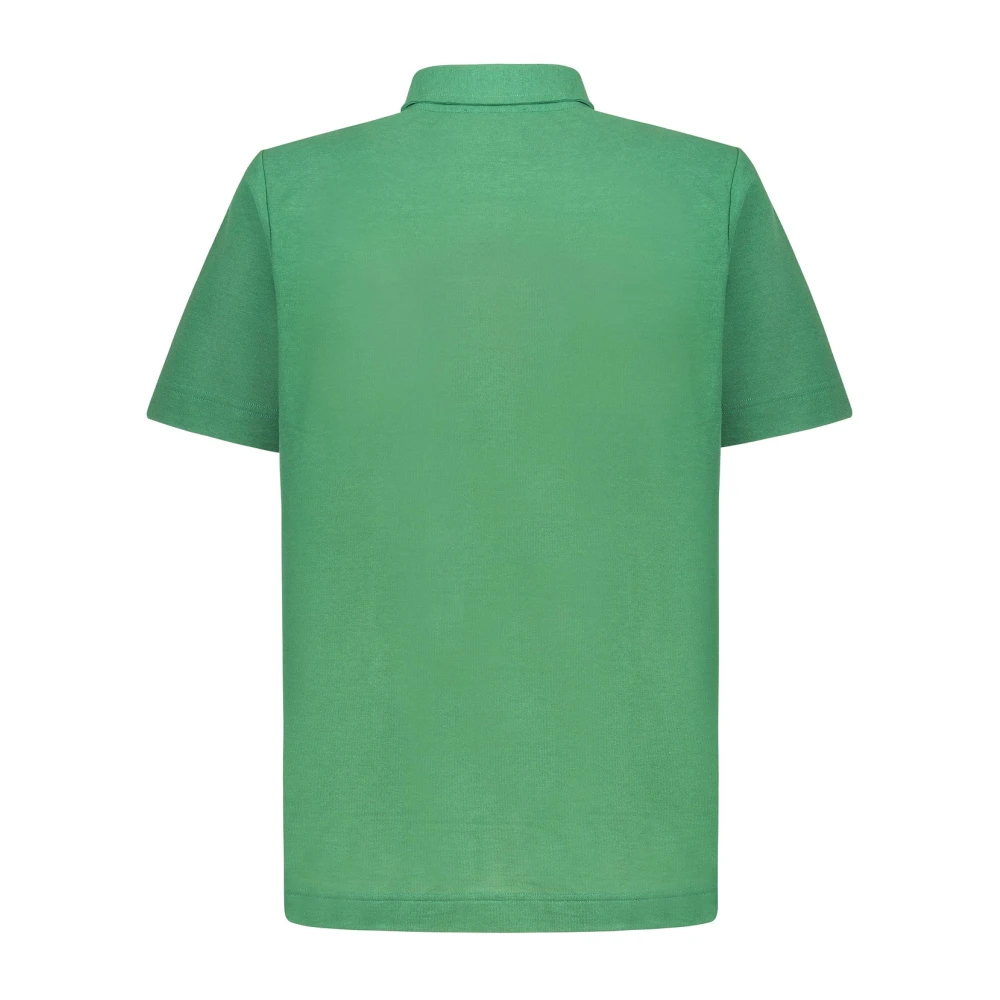 Zanone Salvia Katoenen Polo Shirt Green Heren
