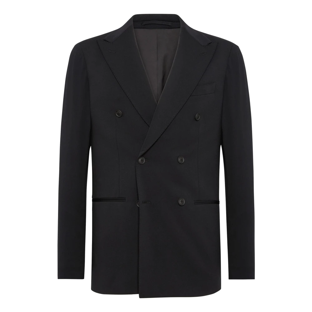 Boggi Milano B Tech Dubbelrijig Jas Black Heren