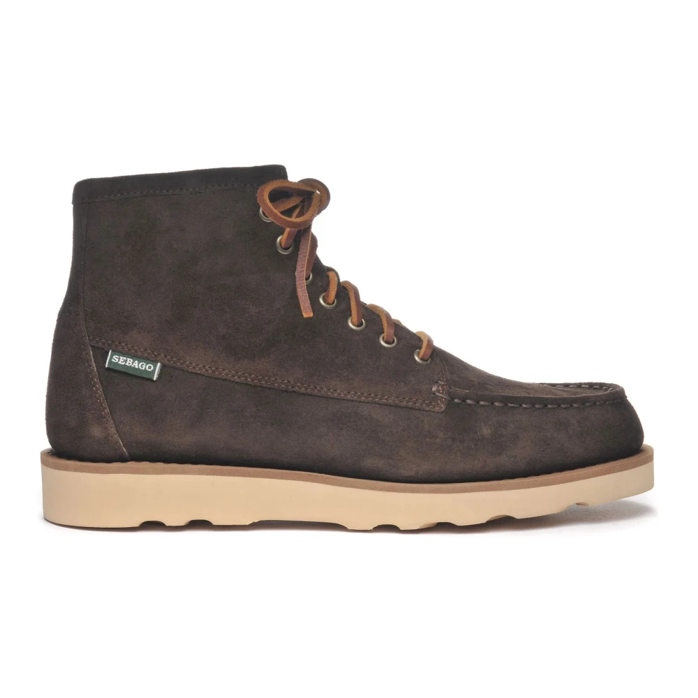 Sebago Brown Tala Mid Suede - Male - Lace-Up Boots - 7 Uk - Shoes