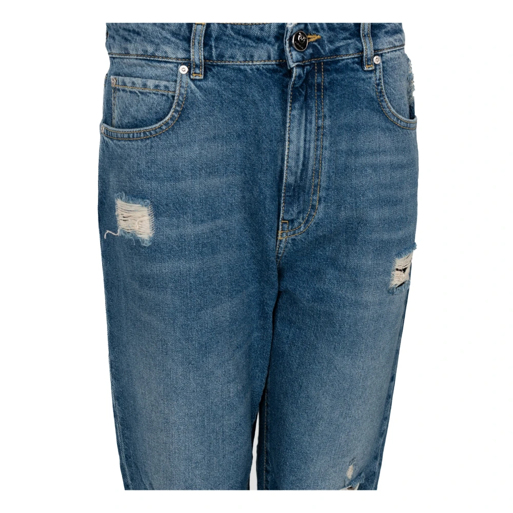 pinko Urban Distressed Jeans Blue Dames