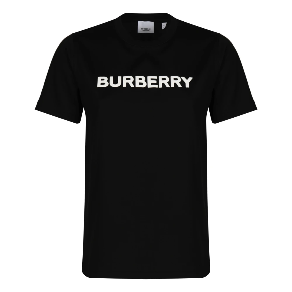 Burberry Women's Black Logo Cotton T-Shirt