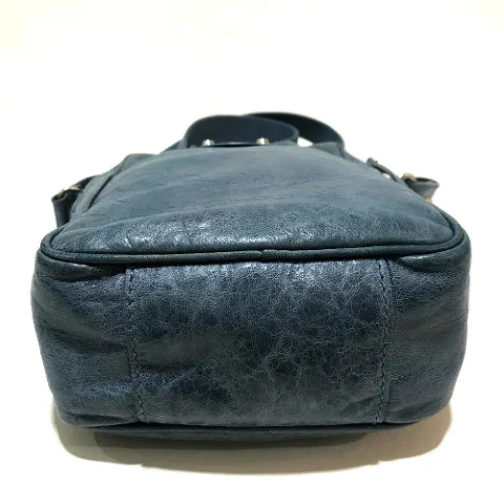 Balenciaga Vintage Pre-owned Leather balenciaga-bags Blue Dames