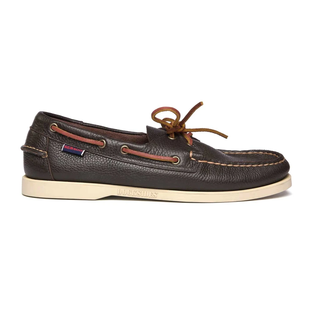 Sebago Herr Brun Skor 44 Eu, Läder, Portland Boat Shoe