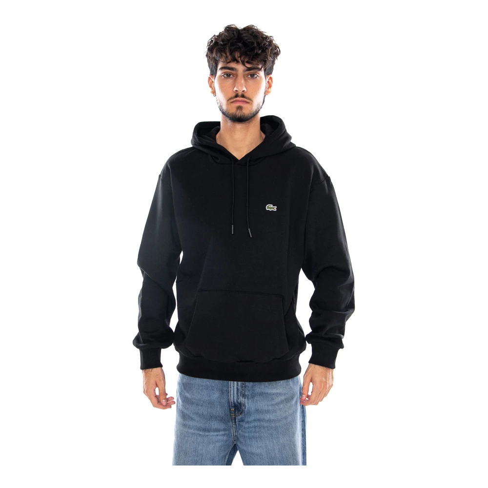 Lacoste Uomo Nero Felpa Hoodie M - Immagine 4