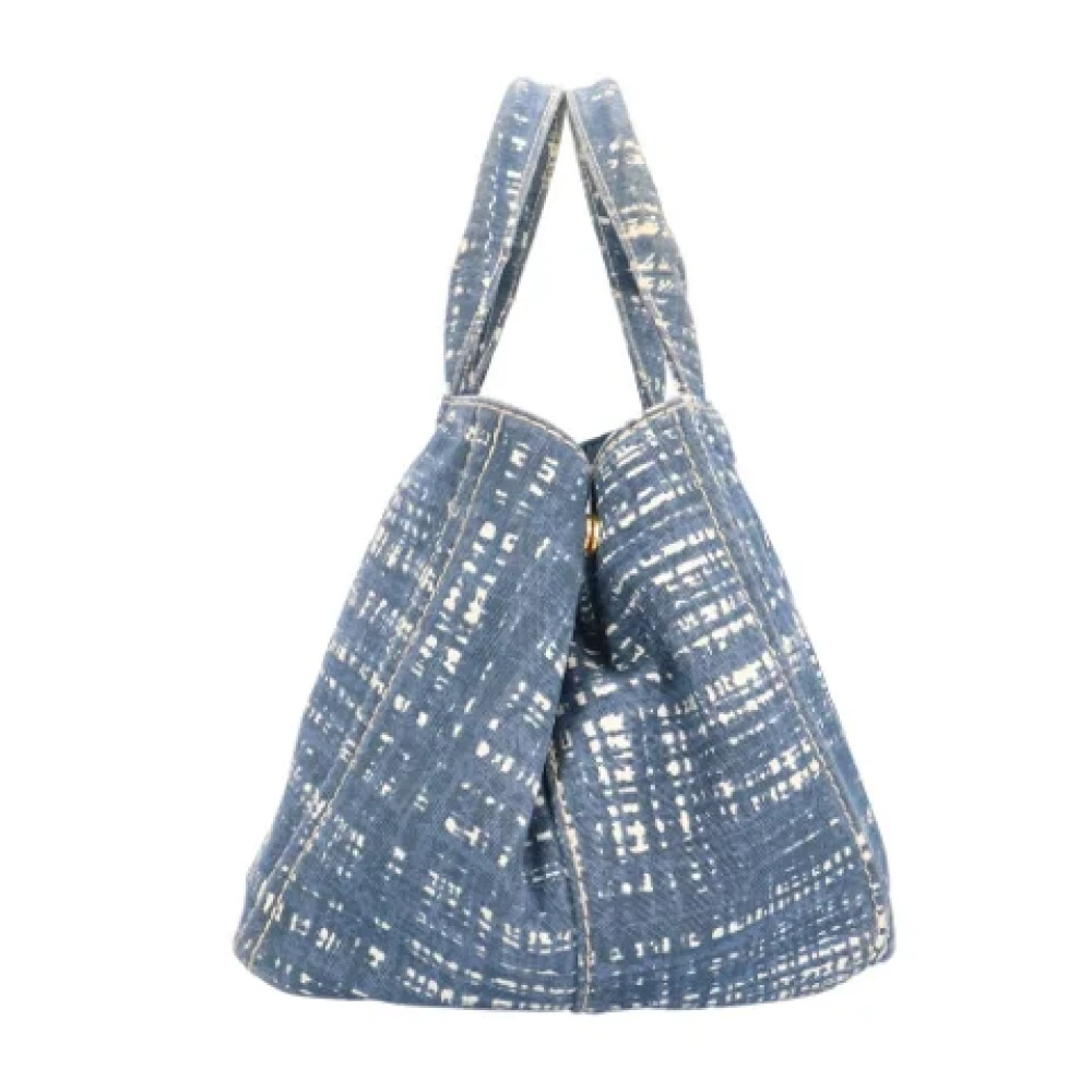 Prada Vintage Pre-owned Fabric prada-bags Blue Dames