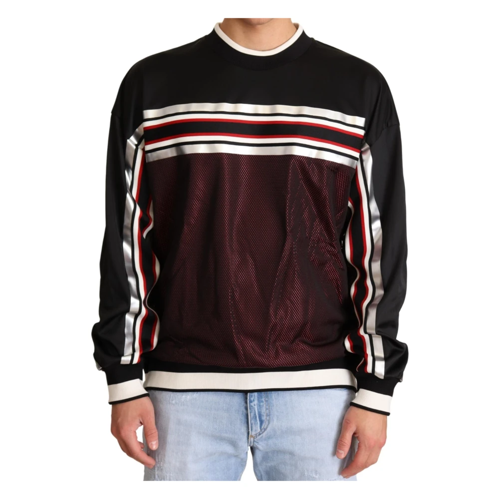 Dolce & Gabbana Men's Multicolor Sweatshirts, M, Pullover Crewneck Jumper