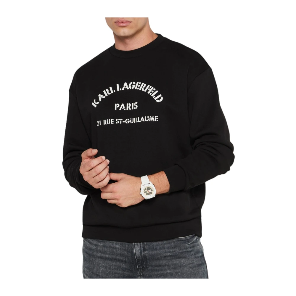Karl Lagerfeld Sweatshirt crewneck 705122-544910 Black Heren