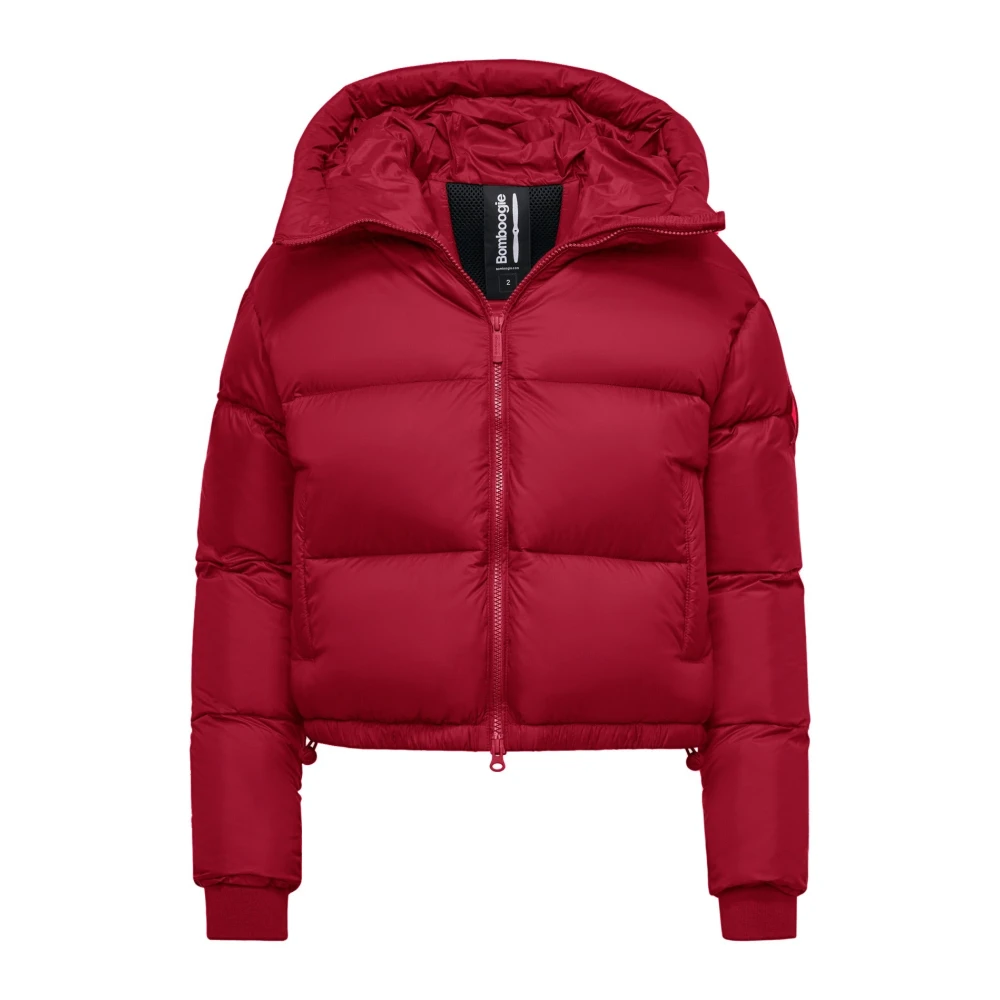 BomBoogie Riga Jas Nylon donsjas met hoge dichtheid Red Dames