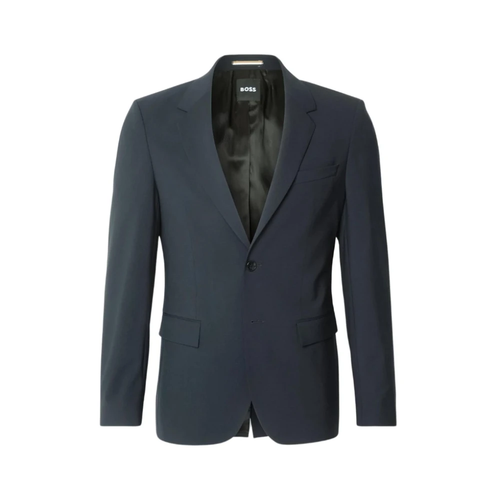 Hugo Blue Elegant Houston Wool Blend Jacket - Male - Blazers - S - Jackets