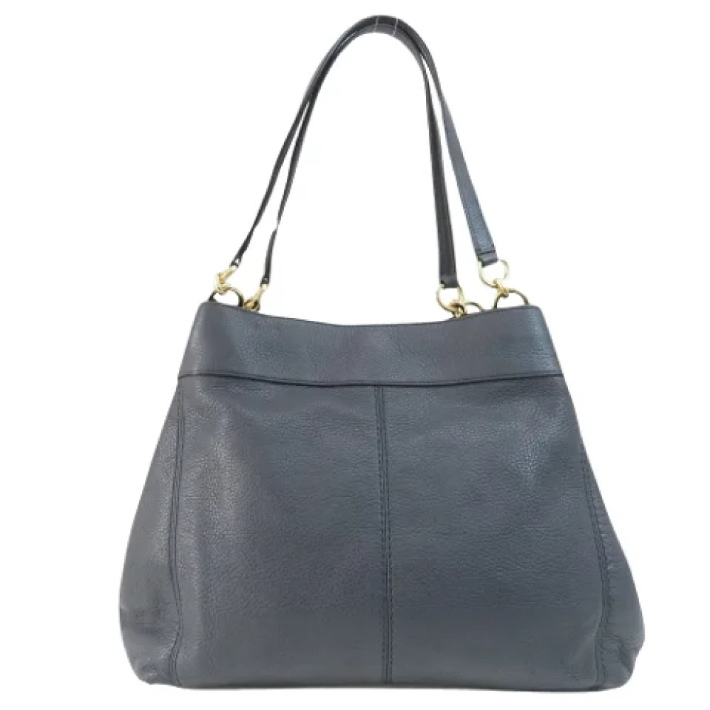 Coach Pre-owned Leather shoulder-bags Blue Dames