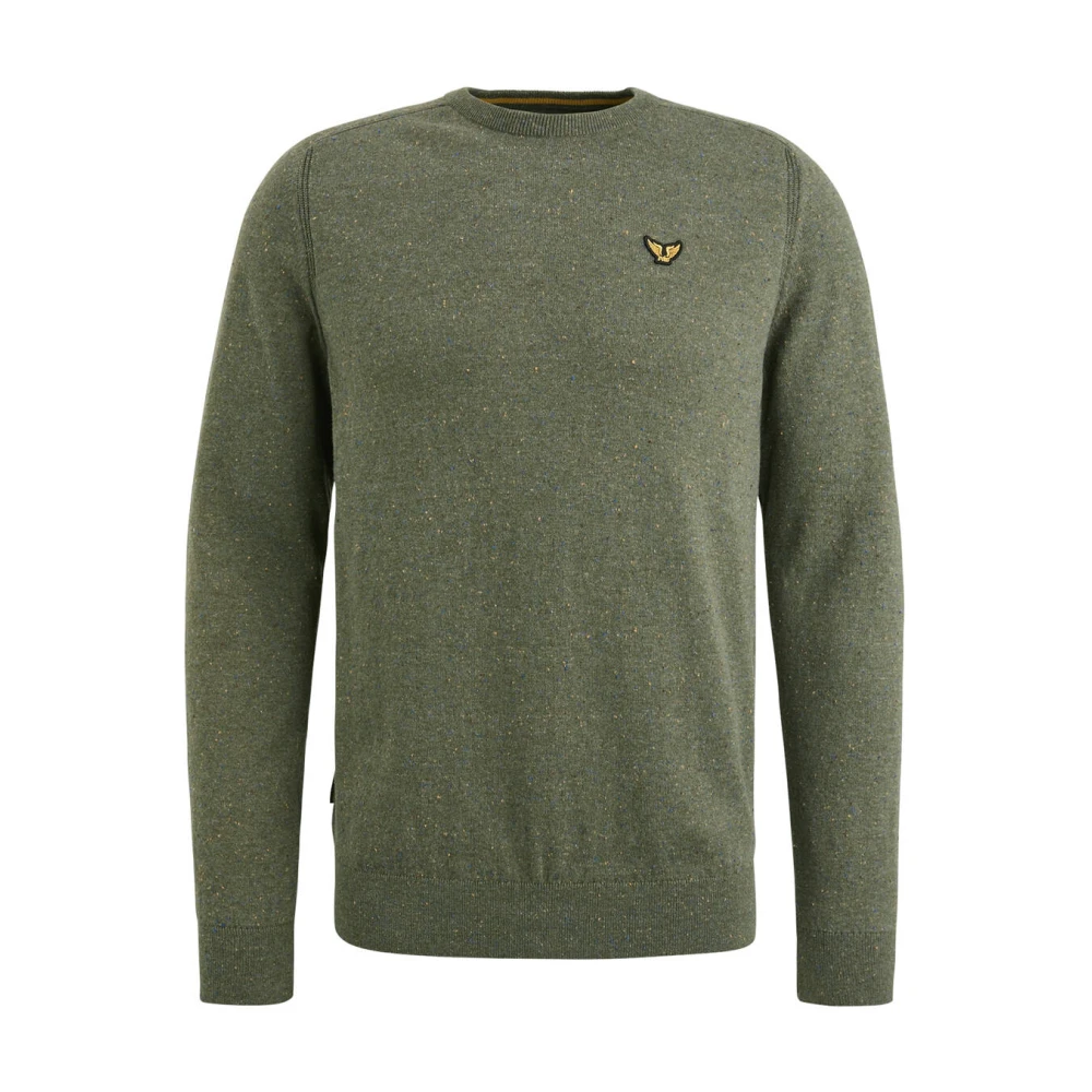 PME Legend Katoen R-neck Pullover Green Heren