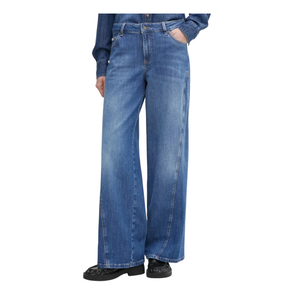 Guess , Wide Jeans, Female, Blue, W28, Wide Jeans