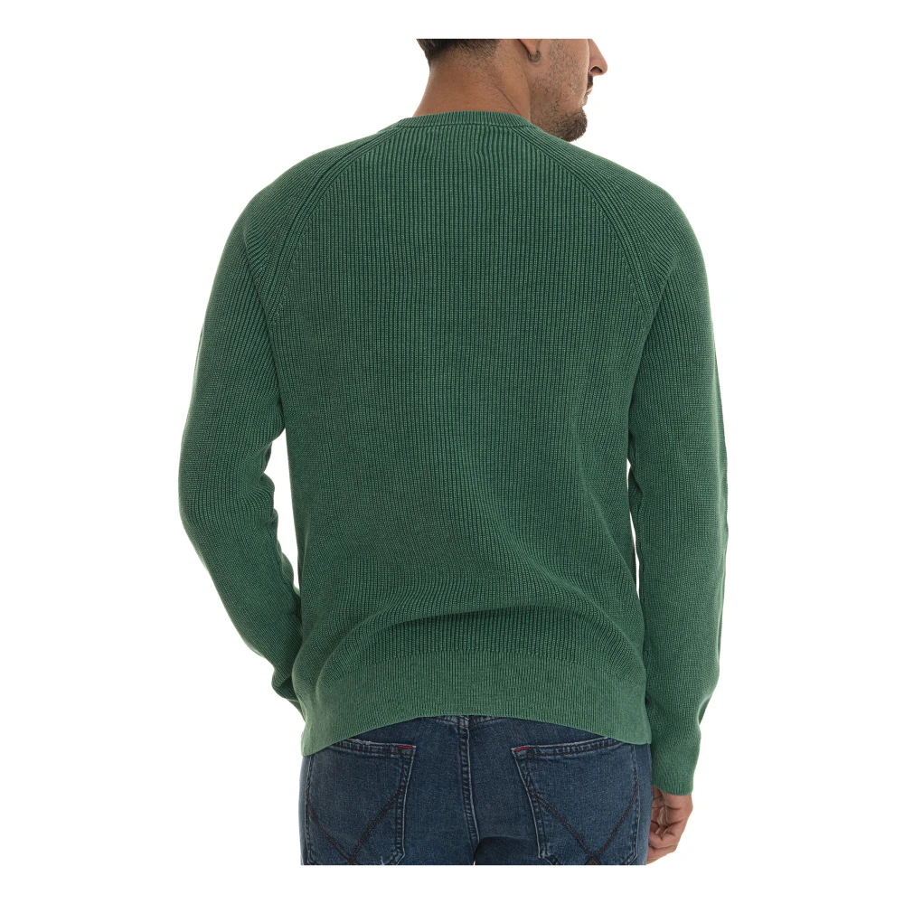 Gant Stone Washed Raglan Mouw Katoenen Trui Green Heren