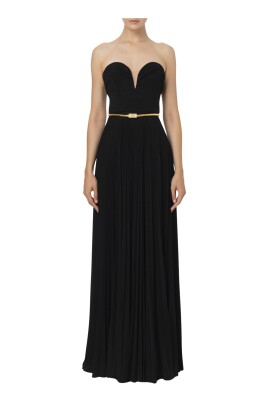robe-red-carpet-lurex-plissee-avec-ceinture