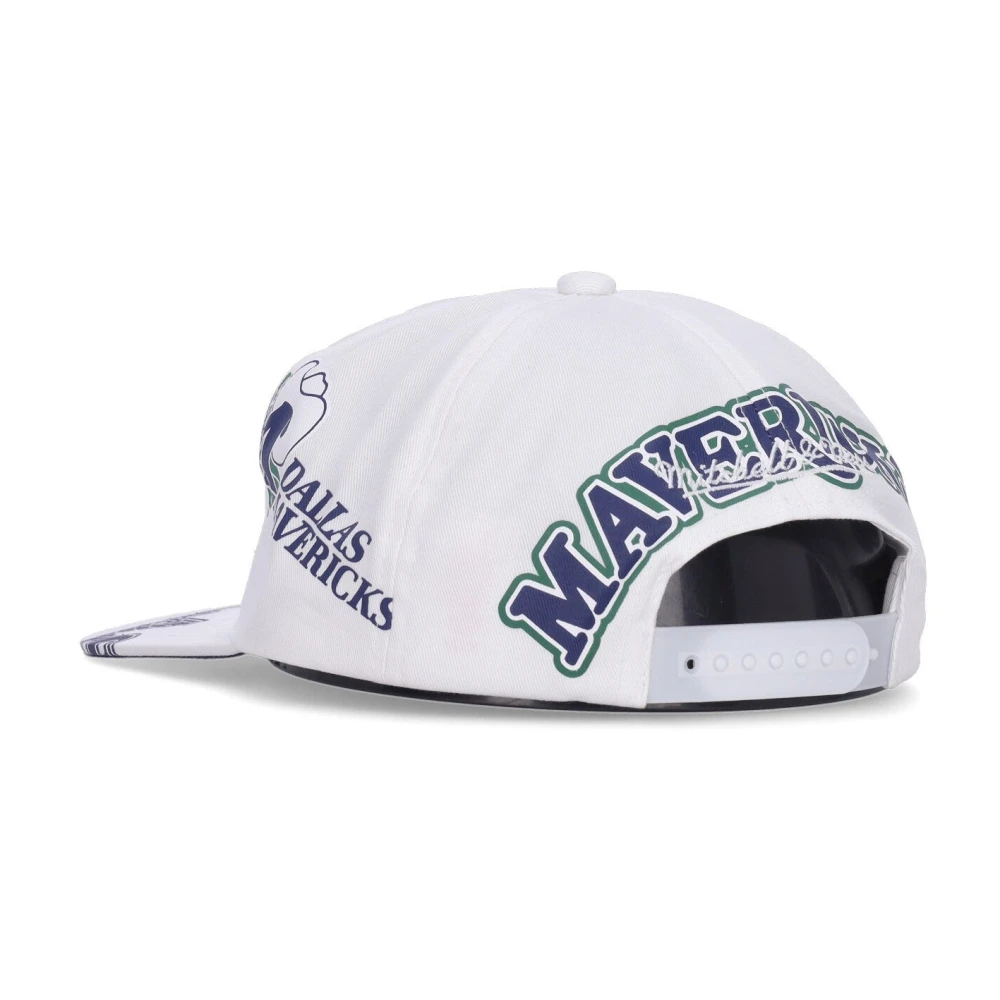 Mitchell & Ness NBA Dallas Mavericks Platklep Pet White Heren