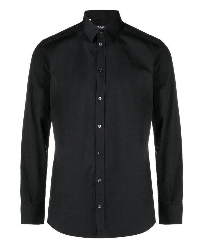 chemise-ajustee-en-coton-dore