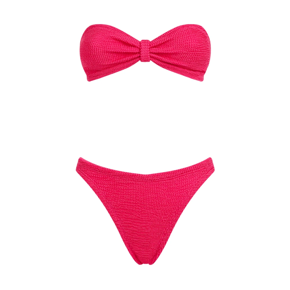 Hunza G Metallic Raspberry Bikini Zwemkleding Accessoires Pink Dames