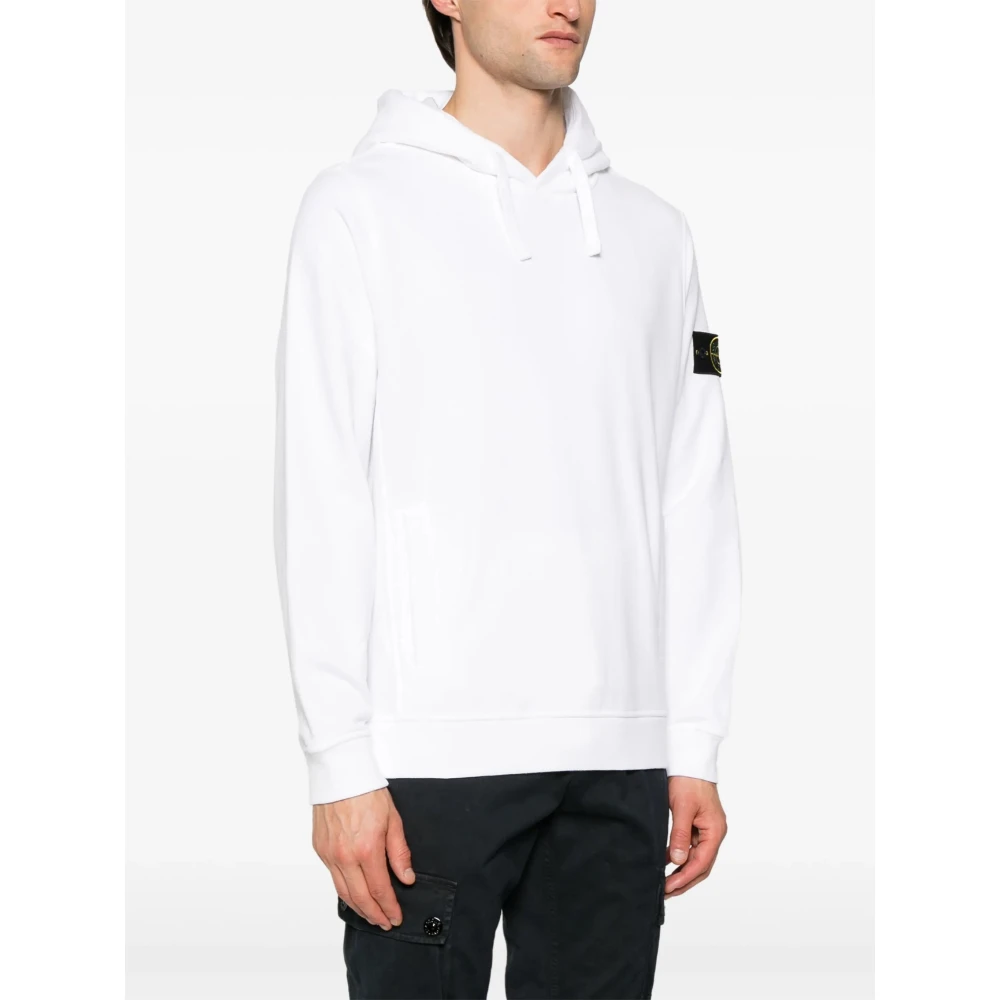 Stone Island Witte Truien voor Mannen White Heren