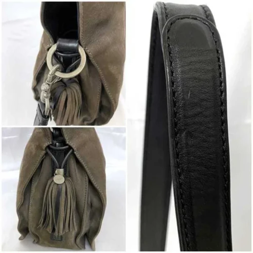 Loewe Pre-owned Fabric shoulder-bags Brown Dames