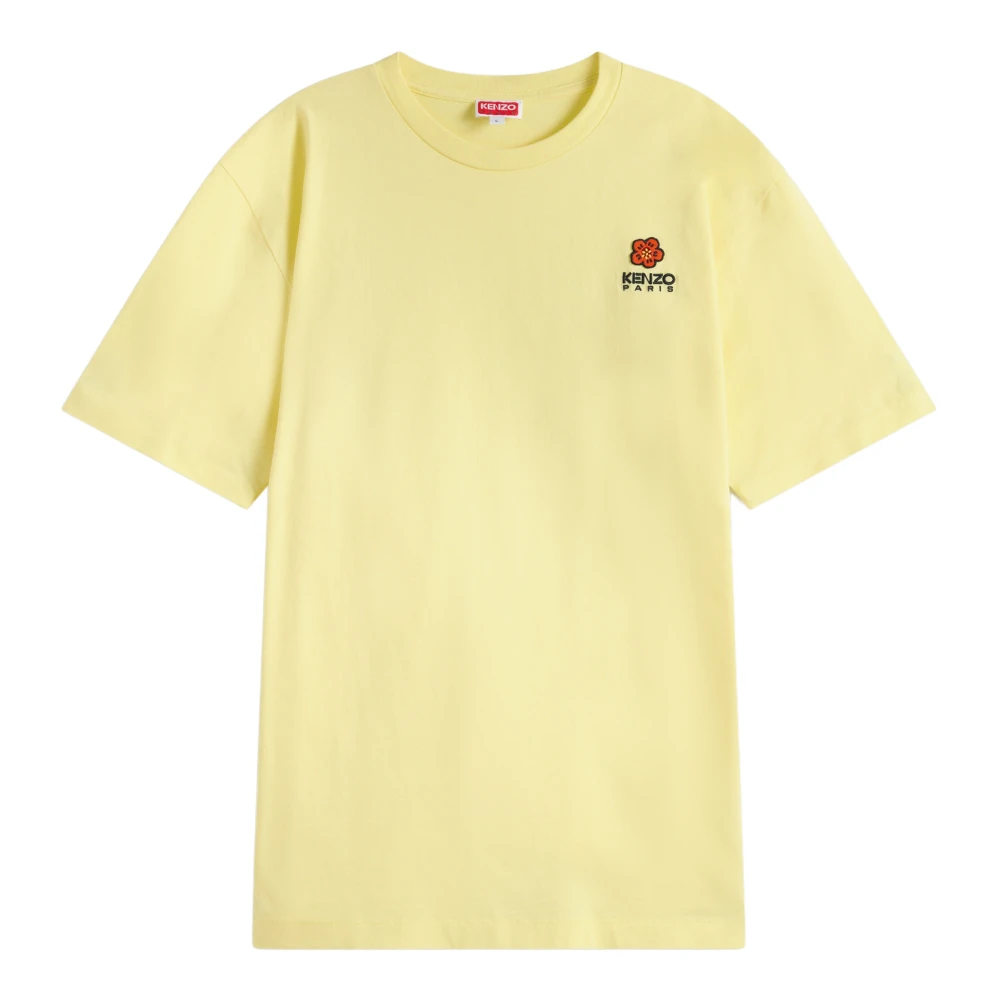 Kenzo Klassiek Boke Flower Geborduurd T-shirt Yellow Heren
