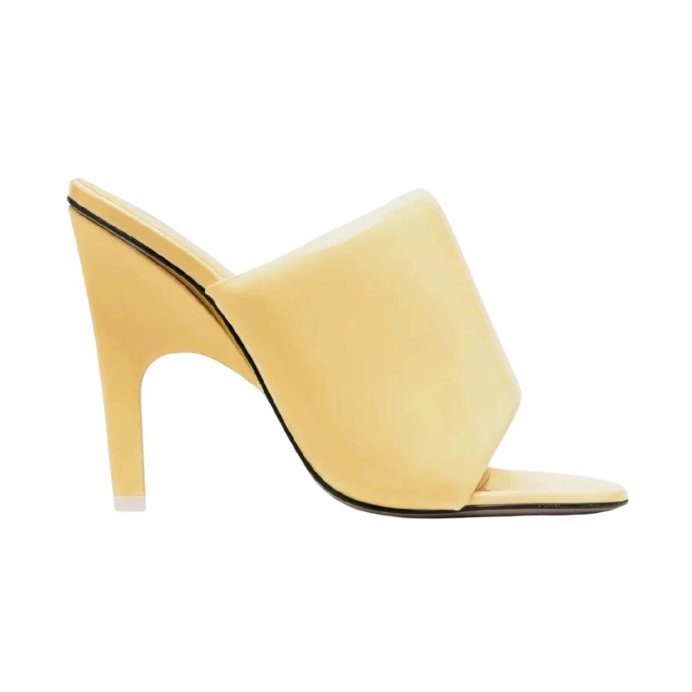 The Attico Yellow Heeled Mules, Female, 6 Uk, Rem Mules