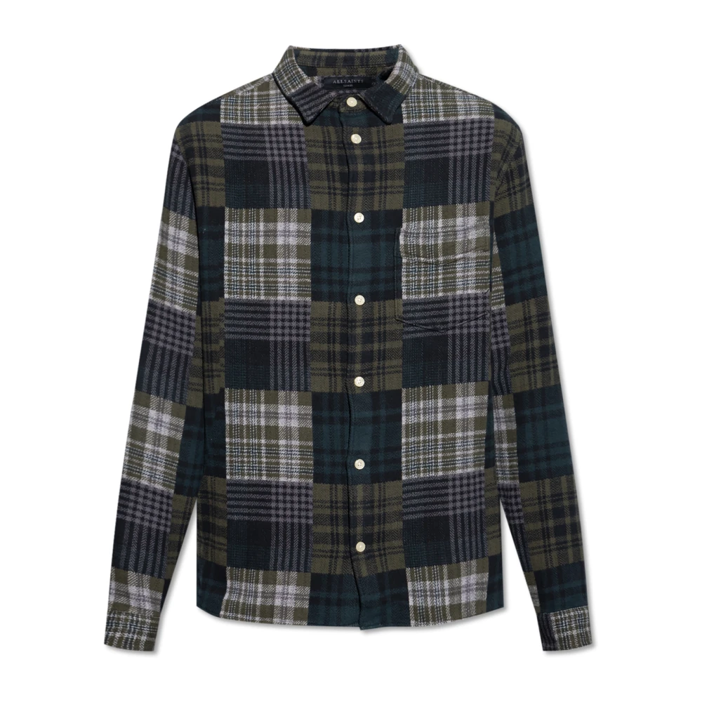 AllSaints Hopton Shirt Green Heren