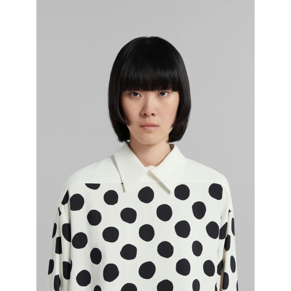 Marni Polkadot overhemdjurk Multicolor Dames