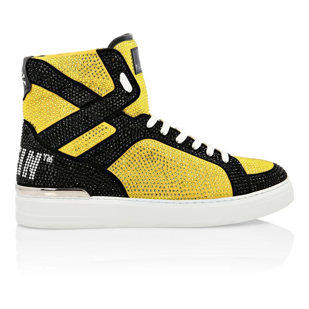 Philipp Plein Money Beast Hi-Top Heren Schoenen Geel
