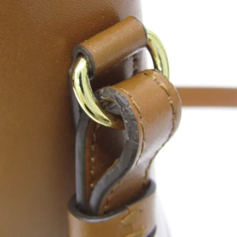 Salvatore Ferragamo Pre-owned Leather handbags Brown Dames